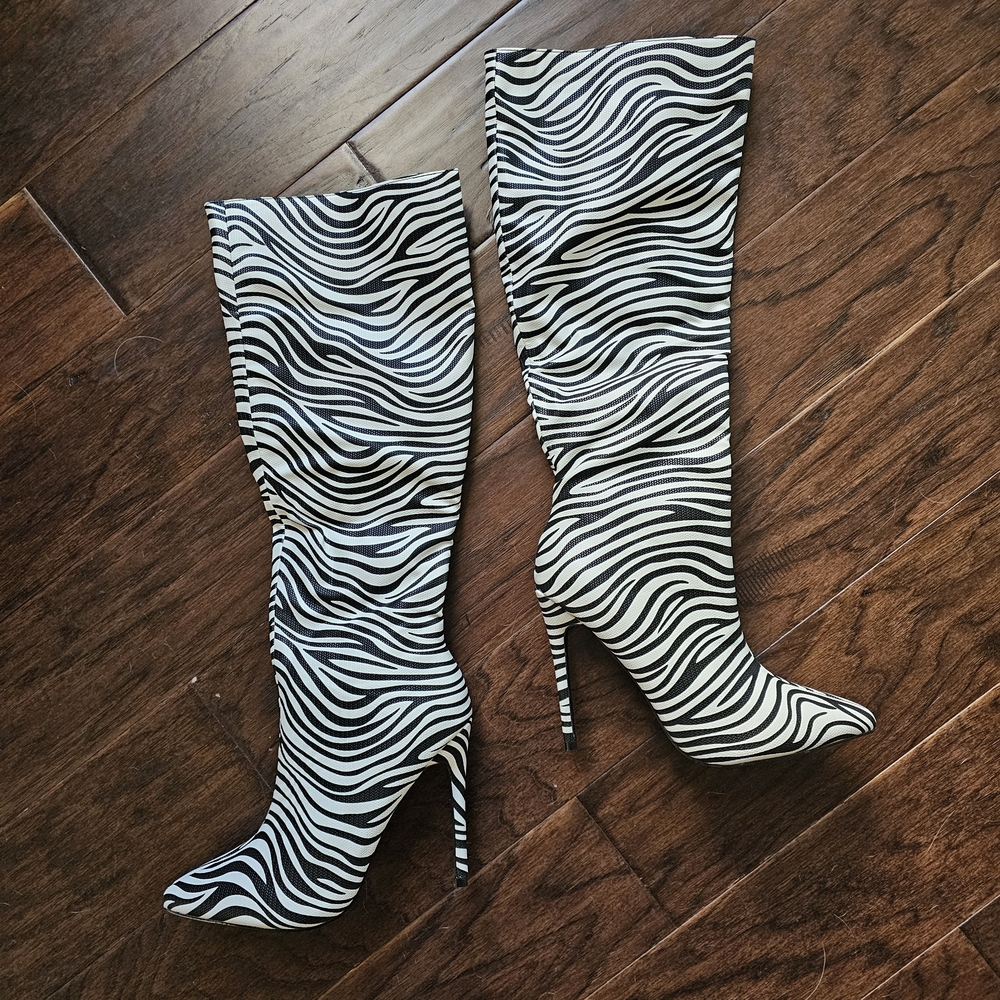 zebra print boots